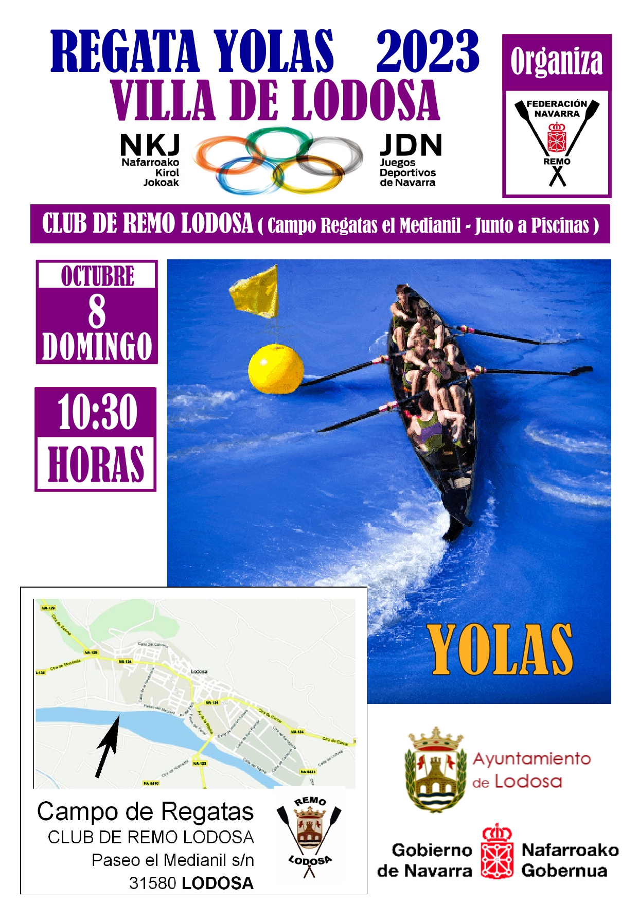 Regata Yolas Villa de Lodosa 2023 (8 de octubre)